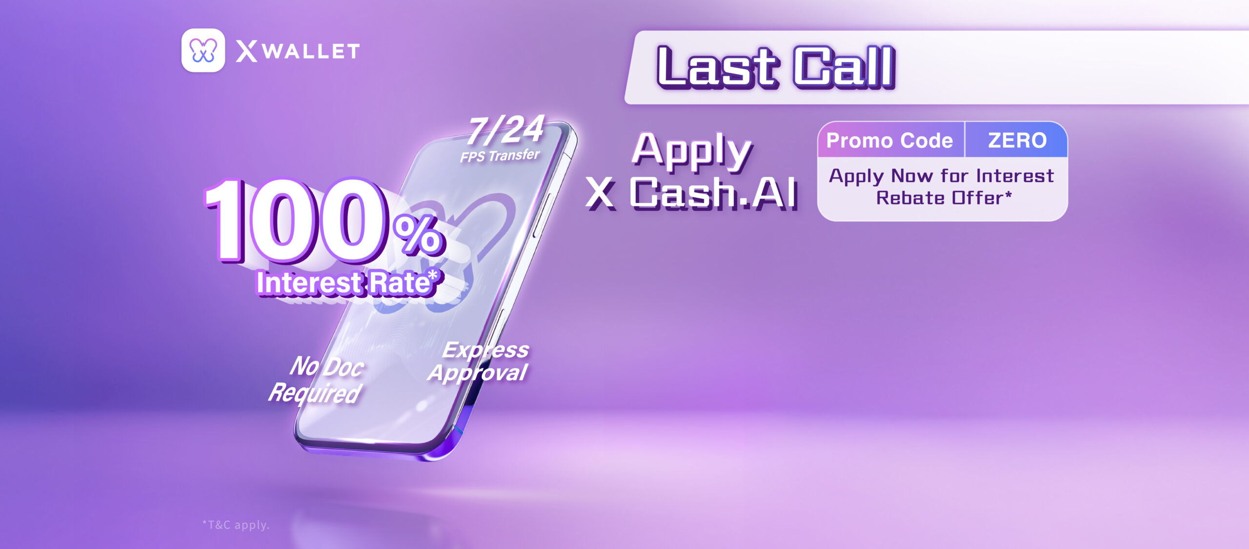 【X Cash. AI Welcome Offer 】 New Customers Apply for No Document Circular Loan for Interest Rebate Offer